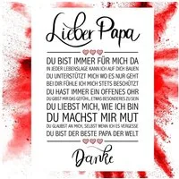 Close Up Poster Lieber Papa Kunstdruck 30 x 40 cm