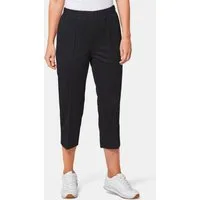 GOLDNER Caprihose Sportive 7/8-Hose mit Biesen Stoffhose mit Schlupfbund, Biesen und Wadenlang