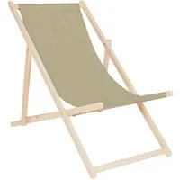 Systafex® Gartenliege Relaxliege Liegestuhl Strandstuhl Gartenliege Sonnenliege beige, Liegestuhl mit Bezug, 1 St., fertig montiert, Premiumqualität