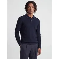 Jack & Jones Polokragenpullover JPRBLURILEY KNIT POLO LS Baumwolle