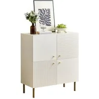 ANYSUN Highboard Kommode, Stauraumschrank, Hochschrank (Set, 1er set), Stilvolles Aufbewahrungsmöbel für Wohnzimmer, Schlafzimmer und Flur