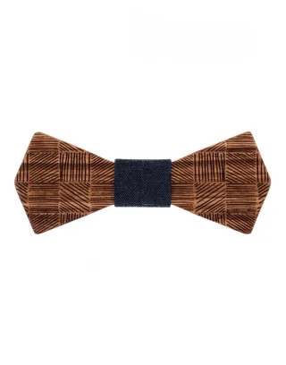 mr. célestin - Fliege aus Holz Cuba - Zebra braun - Gr. - OS