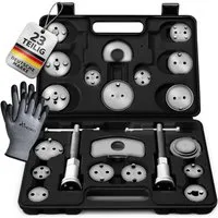 TRESKO Montagewerkzeug TRESKO 23tlg Bremskolbenrücksteller schwarz Set Bremskolben Satz Kolbe, universell