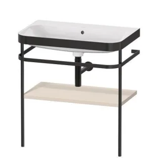 Duravit Happy D.2 Plus c-bonded Set mit Metallkonsole Taupe Supermatt 775x490x850 mm - HP4737N8383 HP4737N8383