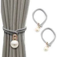 Minicloss Raffhalter Raffhalter Vorhang Raffhalte(Set, 2-tlg), Perle Seil Schnallen, (2-tlg), für Wohnzimmer Schlafzimmer Dekoration Hotel Fensterdekoration