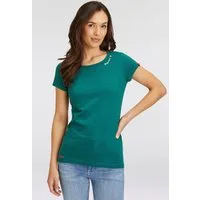 Ragwear Kurzarmshirt MINT STRIPES O im Streifen-Ringel-Design