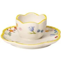 Villeroy & Boch Eierbecher Spring Awakening Eierbecher mit Unterteller