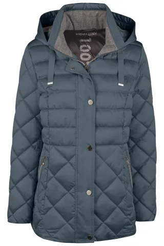 Barbara Lebek - Jacke Sorona mit Kapuze stone - Gr. - 50