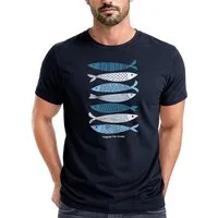 Neverless Print-Shirt Herren T-Shirt Motiv Maritim Meer Fische Sommer Urlaub Spruch Respect mit Print