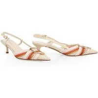 Marc Cain Collections Leo's Oasis Slingpumps Pumps, Sandalette, Festtagsschuh mit Kitten Heel