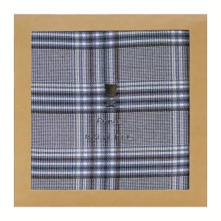 prince bowtie - Einstecktuch Karo h-blau - Gr. - OS