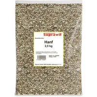 Supravit Hanf - Vogelfutter & Wildvogelfutter mit wichtigen Omega-3-Fettsäuren, Ergänzungsfutter für: Wildvogel
