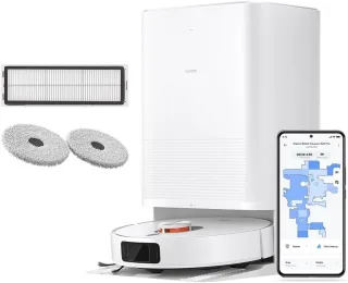 Xiaomi Robot Vacuum X20 Pro [Saug- & Wischroboter 160 Minuten 25l + 4l 7.000 Pa inkl. Absaugstation] weiß