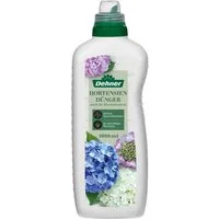 Dehner Gartendünger Hortensiendünger, hochwertiger NPK-Dünger, 1 l, für ca 150 l, 150 l Gießwasser, Flüssigdünger, organisch mit Spurennährstoffen
