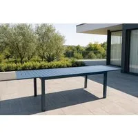 Gardissimo Gartentisch Leaf XL Ausziehtisch für 6 bis 10 Personen ausziehbar Aluminium (Tisch, 1 Tisch), wetterfest pflegleicht erweiterbar von 160 auf 240 cm
