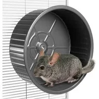 Wallace & Jones Tierlaufrad Laufrad aus Metall für Degus & Chinchillas, Metalllaufrad extra groß mit Ø 38cm