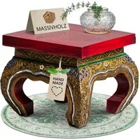 livasia Opiumtisch livasia Opiumtisch mit Glasmosaik, Couchtisch, Handarbeit (24/30/36cm), handgefertigt