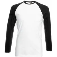 Fruit of the Loom Langarmshirt Long Sleeve Baseball Herren T-Shirt