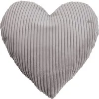 Magma Heimtex Dekokissen SHARA Herzkissen, Kuscheliges Herzkissen mit Cord-Charme