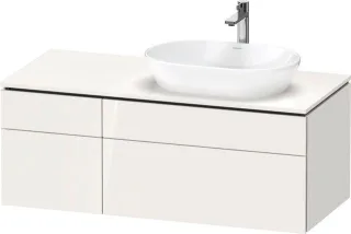 Duravit L-Cube Konsolenwaschtischunterbau wandhängend Weiß Hochglanz 1220x550x482 mm - LC48740858500 LC4874085850000