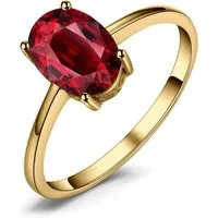 Jumpeak Diamantring 1ct ring mit stein,Rubinring,ring gold damen 585 echtgold,promise ring, geschenk oma geburtstag,liebes geschenk für sie, für sie