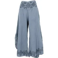 Guru-Shop Relaxhose Bequeme Sommerhose in natürlichem Look,.. alternative Bekleidung
