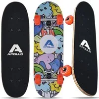 Apollo Skateboard Kinderskateboard 20" Kinder, Longboard, ABEC 3 und Aluminium Achsen