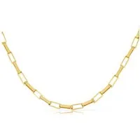 Made by Nami Gliederkette für Damen in Gold Edelstahl Sommer Schmuck, 40 + 5 cm Länge Geschenk für Sie Wasserfest