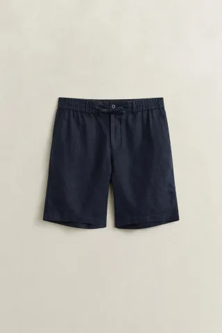 GANT - Leinen Shorts evening blue - Gr. - XL