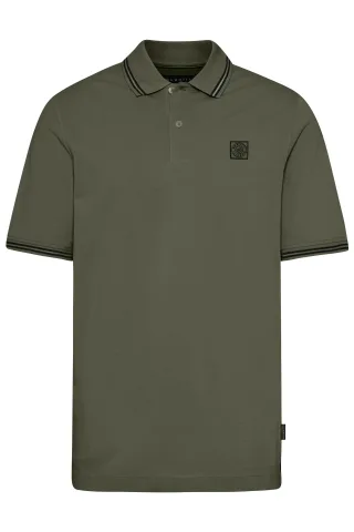 bugatti - Herren Polo 1/2 Arm moos - Gr. - M