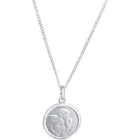 Zeeme Kette mit Anhänger Silber 925 Engel-Motiv 36/38cm