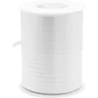 Star Geschenkband, Geschenkband Ringelband 5mm x 500m Rolle Weiß