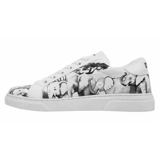 DOGO Sneaker "Ace Low-Top Sneaker Sunset Animals Damen Sneaker" Handgefertigt