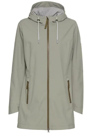 camel active - Funktionsjacke aus leichtem Softshell und reflektierenden Details misty sage - Gr. - 42