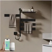 EMKE Elektrischer Badheizkörper Handtuchheizkörper elektrisch mit Thermostat Designheizkörper 76x45 cm, Handtuchtrockner WiFi APP Sprachsteuerung Timer 120W, 769x450mm