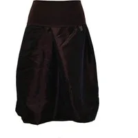 dunkle design Ballonrock A-Linie Taft 65cm Uni oder Bestickt elastischer Bund