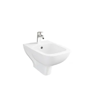 VitrA New S20 Square Wand-Bidet 36 x 52 cm (BxT) Weiß Hochglanz,7698L003-0288 7698L003-0288