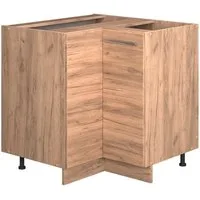 Vicco Eckunterschrank Fame-Line, Goldkraft Eiche/Goldkraft Eiche, 80.5 cm, AP Eiche (1-St)