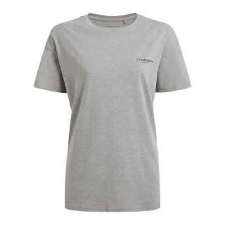 Craghoppers - "Yago" T-Shirt für Damen, Rückseitiger Aufdruck, kurzärmlig (Hellgrau Meliert)