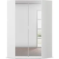 rauch Eckkleiderschrank Kleiderschrank Schrank Garderobe Wäscheschrank COSTA Größe 117x104 cm (in 3 Ausstattungen BASIC/CLASSIC/PREMIUM) mit Spiegel, voll ausgestattet mit viel Stauraum MADE IN GERMANY