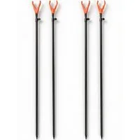 Paradox Fishing Rutenständer Rutenständer 4/8 Stück, (4-tlg., höhenverstellbar, höhenverstellbar 70-110cm, Signalkopf, stabil, Universalgewinde)