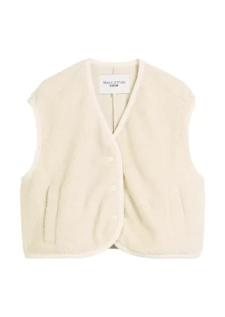 Marc OPolo DENIM - Curly-Sweatweste relaxed white blush - Gr. - L