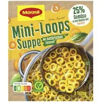 MAGGI Fertiggericht, Maggi Guten Appetit Suppe Mini Loops Klare Suppe mit Gemüsenudeln 43g