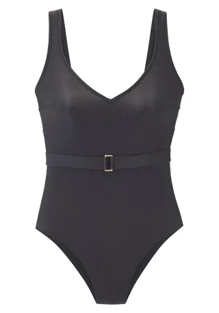 LASCANA - LASCANA Badeanzug anthracite - Gr. - 34A