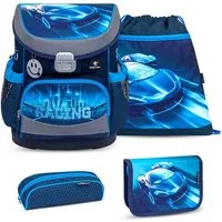 Belmil Schulranzen Mini-fit Ergonomisches Schulranzen-set 4-teilig Mit Brustgurt (4-tlg., Schulranzen Set 4 tlg)