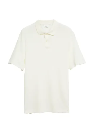 s.Oliver - Polo-Shirt creme - Gr. - L
