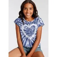 KIDSWORLD T-Shirt Herz Batik Kurzarm, gerade Passform, vielseitig gemustert