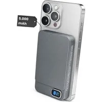 S&T Design Magnetisch Powerbank Magsafe kompatibel Kabellos Display Powerbank Magnetische Powerbank 20W 10000 mAh (5 V), PB Externer Akku Wireless LED Statusanzeige Schnellladefunktion