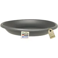 Heimwerkercenter Blumentopf MePla Untersetzer Cylindro ø24 cm, Anthrazit, wetterfester Kunstoff