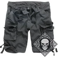 Brandit Cargoshorts Cargo Shorts kurze Hose Legend Army mit UD Bandana